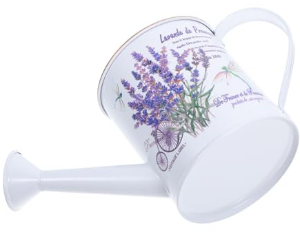 Amosfun Annaffiatoio Decorativo in Ferro Bianco per Piante e Fiori Design Artistico e Multifunzionale per Giardinaggio e Decorazione Domestica