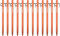 Zeltheringe, AVOFOREST Heringe erdnägel stabil, Heringe Camping, Zeltzubehör, Lange und robuste Erdnägel,ideal für normalen und harten Boden,20cm Ultraleicht Aluminiumlegierung (orange, 12)