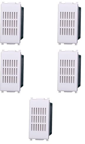 5 MODULI SUONERIA, BIANCO, COMPATIBILE CON VIMAR PLANA, PER CAMPANELLO, AVVISATORE ACUSTICO, MODULI E FRUTTI 100% COMPATIBILI, MATERIALI DI ALTA QUALITA'