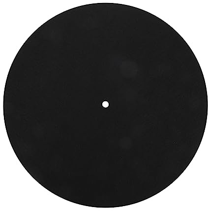Black Felt Turntable Slipmat for Record Player Discs 12 Inch | 3mm Thickness, Scratch-resistant, Non-slip Surface, Protective Pad for Turntable Use, Accessory Item