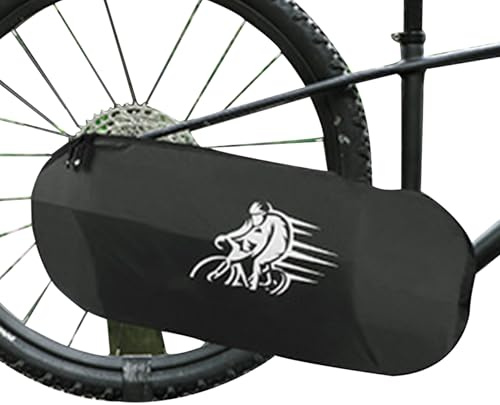 Fahrradkettenabdeckung, Abdeckung für Fahrradketten, wasserdicht, mit reflektierendem Logo, A