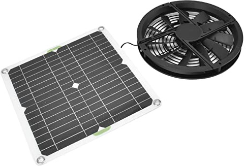AKLOSIPY 10in 00W R Panel Fan Kit for Enhanced in Coops, Eenhouses, and Sheds