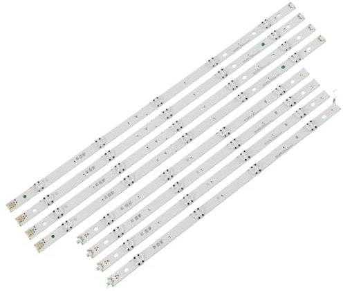 EUETVEXERK 8 PCS(4*A 4*B) LED Backlight Strip Compatible with LG TV 49UF6407 49Inch_UHD_REV06 TV Light Strip