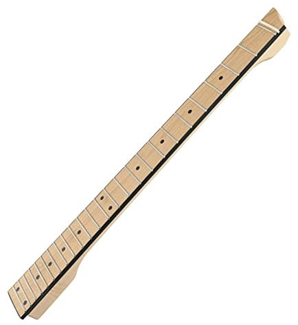 ECVGHD E-Gitarre Hals Bass Hals Teile 25 Bünde Headless Gitarre Griffbrett Hals