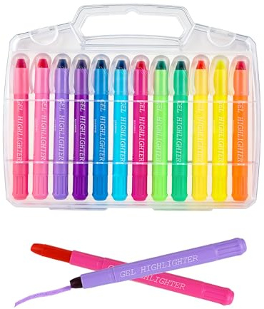 IMALPQPP Bibel Textmarker Set – 12 Farben Bibel Marker, Ungiftige Gel Highlighter Pen, Textmarker Set für Notizen, Tagebuch, Schule & Büro, Hochwertige Bibelmarker zum Markieren & Hervorheben