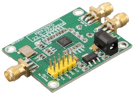 Auratrove MAX2870 Modulo generatore di segnale RF, 23,5 MHz-6 GHz PLL VCO sorgente con uscita da -4dBm a+5dBm, compatibile con scheda driver stm32