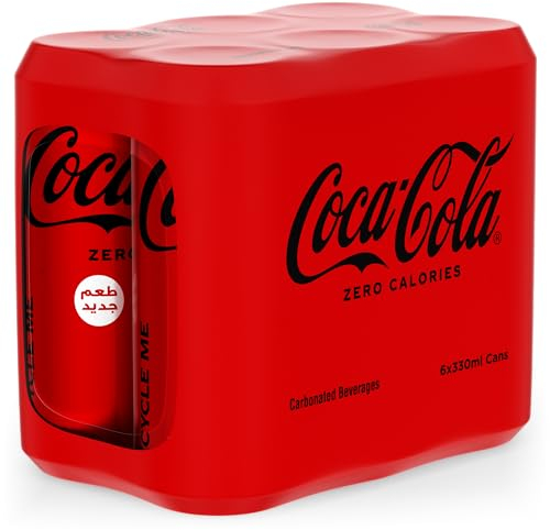 Coca-Cola Zéro Pack de 6 Canettes de 33 cl