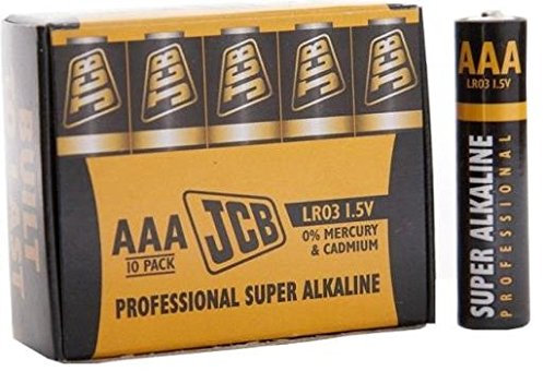 S5447 JCB AAA Industrial Batteries - Pack of 10 - Priced & Sold Per Cell
