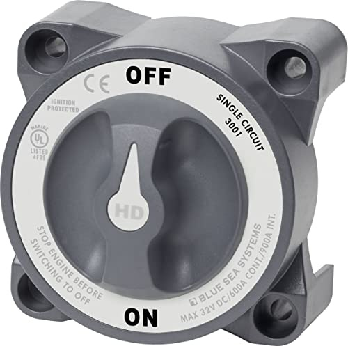 Blue Sea 3001 HD-Series Battery Switch Single Circuit ON/OFF with AFD