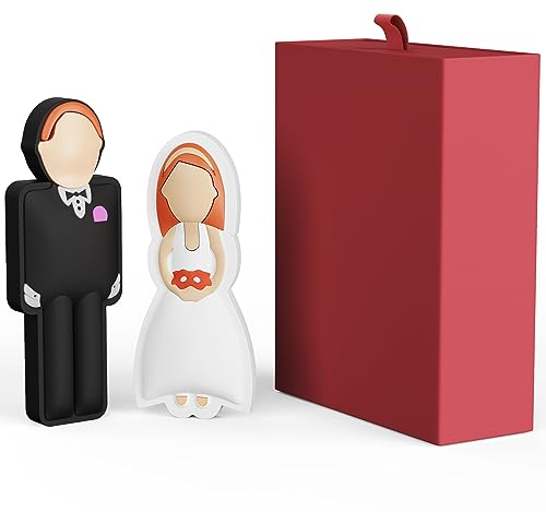 FEBNISCTE Cadeaux de Mariage 8Go Clé USB 2.0 - Un Jeune Marié & Un La mariée