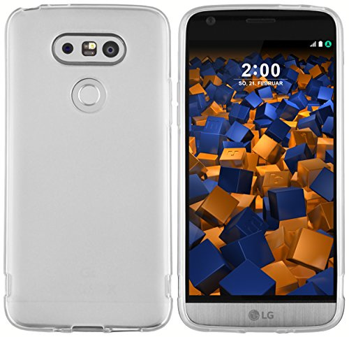 mumbi Schutzhülle für LG G5 Hülle transparent weiss