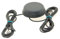 Alda PQ Antena para Montaje en Techo para 2G (gsm), 3G (UMTS), GPS, GLONASS, WiFi/Bluetooth con SMA/M Enchufe y 2,5m Cable 2,2 dBi Ganancia