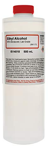95% Ethyl Alcohol, 16oz - Denatured Ethanol Alcohol - Laboratory-Grade, Not for Topical Use - The Curated Chemical Collection