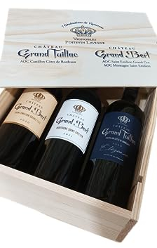 CHATEAU GRAND BERT & Château Grand Tuillac - Coffret Découverte 3 Bouteilles - Saint Emilion Grand Cru & Castillon Côtes de Bordeaux