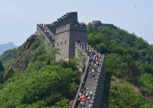 HANSEPUZZLE 34090 - Chinesische Mauer Puzzle 130 Teile | Orte Puzzle mit hochwertiger Puzzle Aufbewahrung: Kartonbox und wiederverschließbarem Beutel | Puzzle-Maße: 28,7 x 20 cm