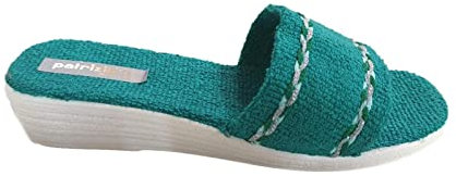 Sandalo Donna Ciabatta Mare Piscina Spa in Spugna 100% Art. 174 Menta (38 EU)