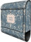 banjado® Design Briefkasten personalisiert Royal Creme Blau 38,5x46,5x13cm & 2 Schlüssel - Briefkasten Stahl schwarz Zeitungsfach pulverbeschichtet - Postkasten A4 Einwurf inkl. Montagematerial