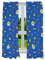 Franco Kinderzimmer-Fenstervorhänge-Set, 208,3 x 160 cm, Hai-Motiv