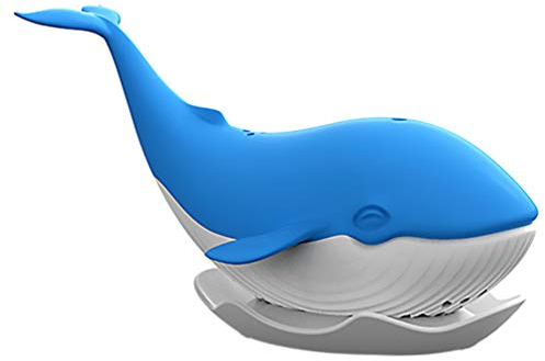 Cabilock Boules À Thé pour Lâche Boule À Thé en Feuilles Bleu Silicone Baleine Animal Passoire À Thé Filtre Diffuseur Plus Raide
