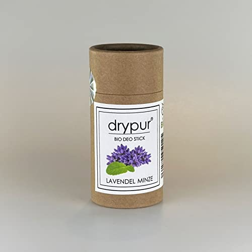 drypur • BIO DEO STICK • LAVENDEL MINZE • 100% Naturkosmetik • ohne Aluminium Alkohol oder künstliche Zusätze • Deodorant im Deo Stick • vegan