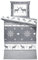 one-home Winter Bettwäsche 135x200 cm Rentiere Hirsch anthrazit grau Flausch Thermofleece