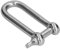 Manille longue en D, manilles d'ancrage à vis droites de gréement durables pour chemins de fer pour machines pour bateau(10 piècesM4)