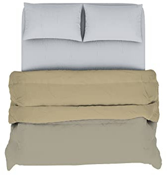 Italian Bed Linen Winter Bettdecke Italy, Creme/Turteltaube, 250x200cm