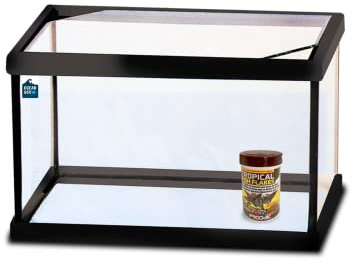 Acuario Cristal con Marco Negro 11 L.