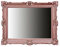 Generisch Miroir mural 90 x 70 cm cuivre rose - Miroir mural baroque antique baroque rococo shabby chic Renaissance Style jeune Design rétro intemporel (cadre avec verre) 58TR