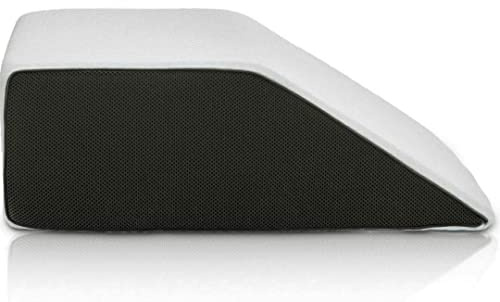 oceanevo® Leg Elevation Pillow - Bed Wedge Hip Lumbar Supportive Leg Rest Washable Cover A+ Foam for Sleeping Circulation Post Surgery Recovery Foot Back & Knee Pain Relief (White)