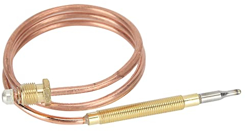 Gas Stove Thermocouple, Thermocouple Metal Universal Durable Practical with 5Pcs Adapter Nuts for Gas Stove for Stove for Heating Equipment for Induction Cooker(600mm)