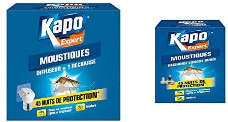 Kapo Moustiques Diffuseur Longue Durée Expert & Moustiques Recharge Diffuseur Longue Durée Expert