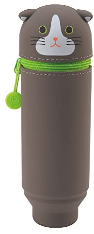 LIHITLAB – Trousse à Crayons avec Motif Chat Japonais Kawaii pour l'école, Le Bureau, l'université, Fournitures Scolaires Mignonnes, Trousse à Crayons en Forme d'animal, pour Adolescentes, Filles,