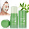 AOOWU Green Mask Stick, 2 Stück Aubergine Grüner Tee Purifying Clay Maske,Befeuchtet und Kontrolliert Öl Grüntee Maske Mitesser Akne Entferner,Green Tea Mask für Deep Cleansing(Grüntee)