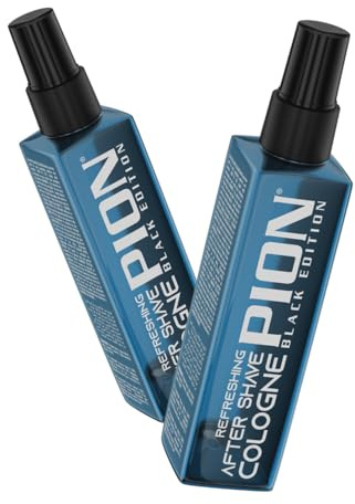 Pion PC01 Ocean After Shave Cologne 155ml – Erfrischende Barber Eau de Cologne mit Meeresduft – Hautberuhigende Herrenpflege für Rasur & tägliche Frische – Black Edition Barber
