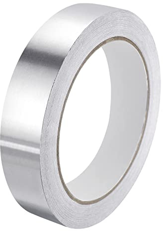 QUARKZMAN Aluminium Klebeband 20mmx20m Hitzebeständiges (1,96 mil) | Klebeband Aluminium Folienband für HVAC Reparieren von Metalloberflächen Silber