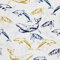 HEKO PANELS Stoff Oxford Wasserdichte Meterware Canvas-Stoff Polyester Stoff Zum Nähen Nähstoffe Dekostoffe Wasserabweisend Blickdicht Wale Schildkröten Delfine 3 Meter 155 x 300 cm