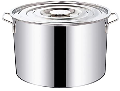 Troupmiye Olla Catering Acero INOX Ø50cm, 50l Cacerola Alta Gigantos + Tapa