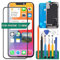 SRJTEK Ersatzbildschirm für iPhone 13 Mini LCD Display für iPhone 13 Mini Touchscreen A2628 Digitizer Montage-Reparatur-Set (schwarz), 6.1