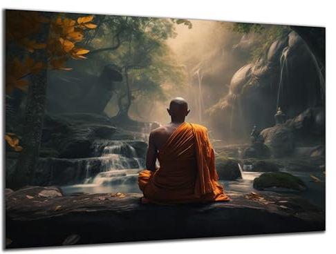 Munera Design - Bild 30x40 - Mönch am Wasser - Wand-Bilder Wohnzimmer