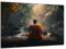 Munera Design - Bild 30x40 - Mönch am Wasser - Wand-Bilder Wohnzimmer