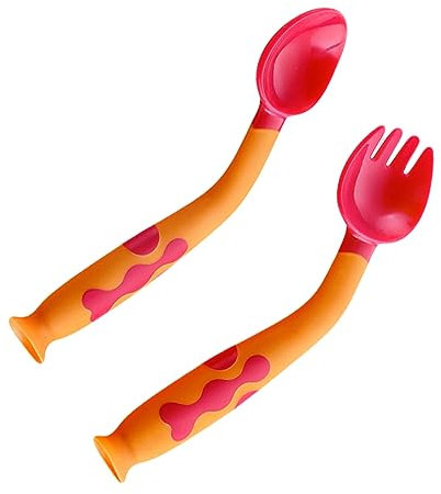 ibasenice Löffel Baby Set 1 Set Von Baby Lernen Utensilien Sicher Nicht-biegendbar Für Kleinkinder