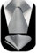 Enlision Silbergrau Herren Krawatte Hochzeit Einfarbig Krawatte mit Einstecktuch Set Plaid Krawatten & Taschentuch