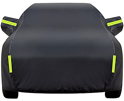 Autoabdeckung für Jeep Wrangler 2 Door-Silver Tarpaulin Car Cover Full Garage Car Garage Dustproof Windproof Snowproof UV Protection Outdoor Car Cover Universal