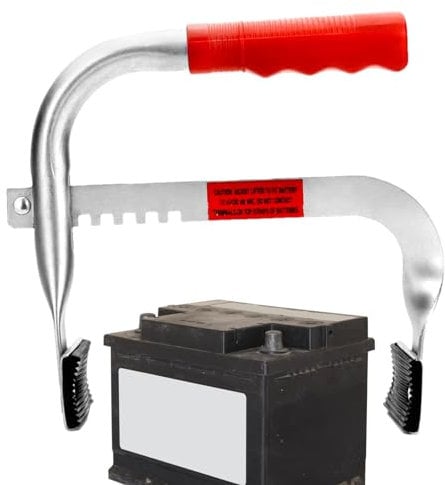 Wpsagek Battery Lifting Rack, Lifting Handle Battery Carrier, Adjustable Side Lift Handle, Car Battery Removal Tool with Rubber Pads for Lifting & Carrying Batteries