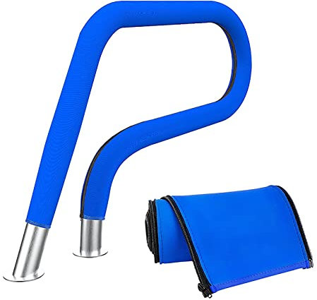 TQVLNMCR 2 Piezas de Agarre de Riel para Cubiertas de Barandilla de Mano de Piscina con Cremallera, Manga de Agarre de Seguridad Antideslizante de 4/6/8/10 Pies para Mangos de Escalera Enterrada de