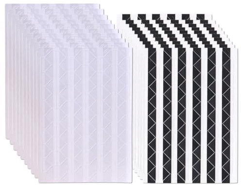 MAEXUS® Esquinas de fotos autoadhesivas, 20 unidades de esquinas adhesivas para fotos, esquinas adhesivas para fotos, esquinas de montaje de fotos, esquinas autoadhesivas para álbumes de recortes,