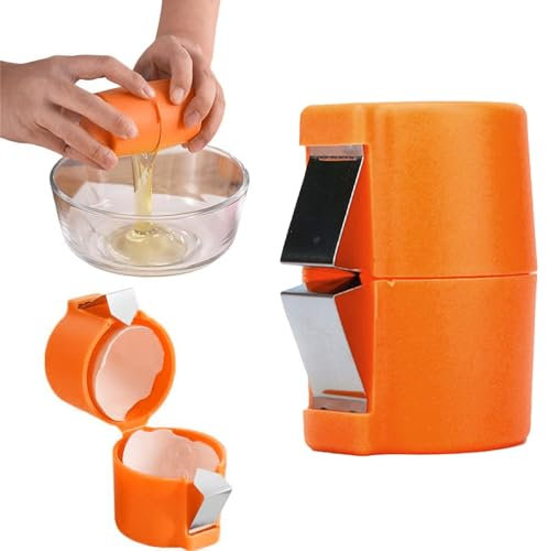 Outil De Casse-œufs, Ouvre-coquilles D'œufs, Outil De Craquage De Coquille D'œuf, Séparateur De Coquilles D'œufs Portatif Outils De Cuisson De Cuisine (Orange)
