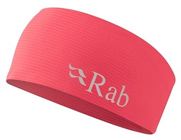 Rab Talus Headband - Lightweight Quick-Drying Ear Warmer for Trail Running, Trekking, & Skiing - Hibiscus - One Size