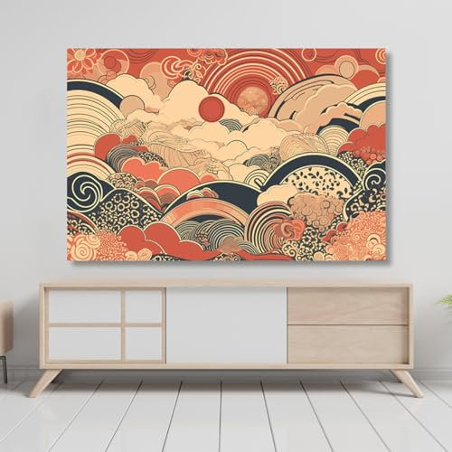 Tv-staubschutz, Moderner Japanischer 19-100-zoll-tv-abdeckung, LCD-Monitor-Abdeckung, wasserdichte Schutzhülle, Hängender Desktop-Home-universal-tv-abdeckungsstoff(Size:85IN(W190xH110CM),Color:c)